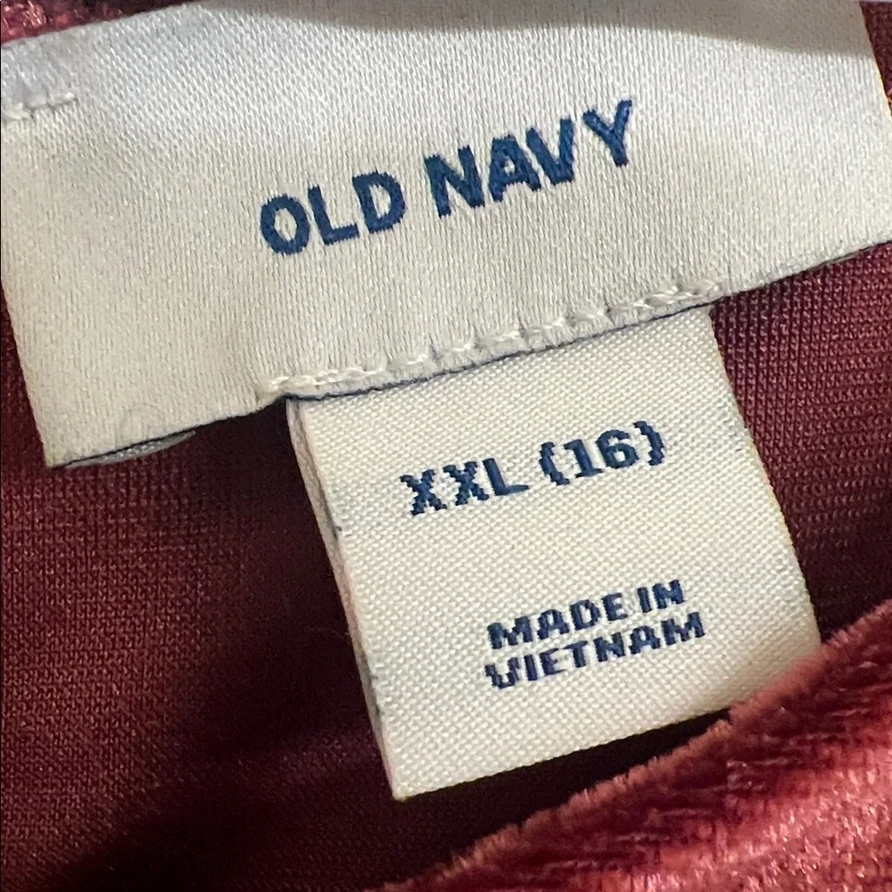 Old Navy Velvet Dress in Burgundy, Girls‎ Size XXL (16)